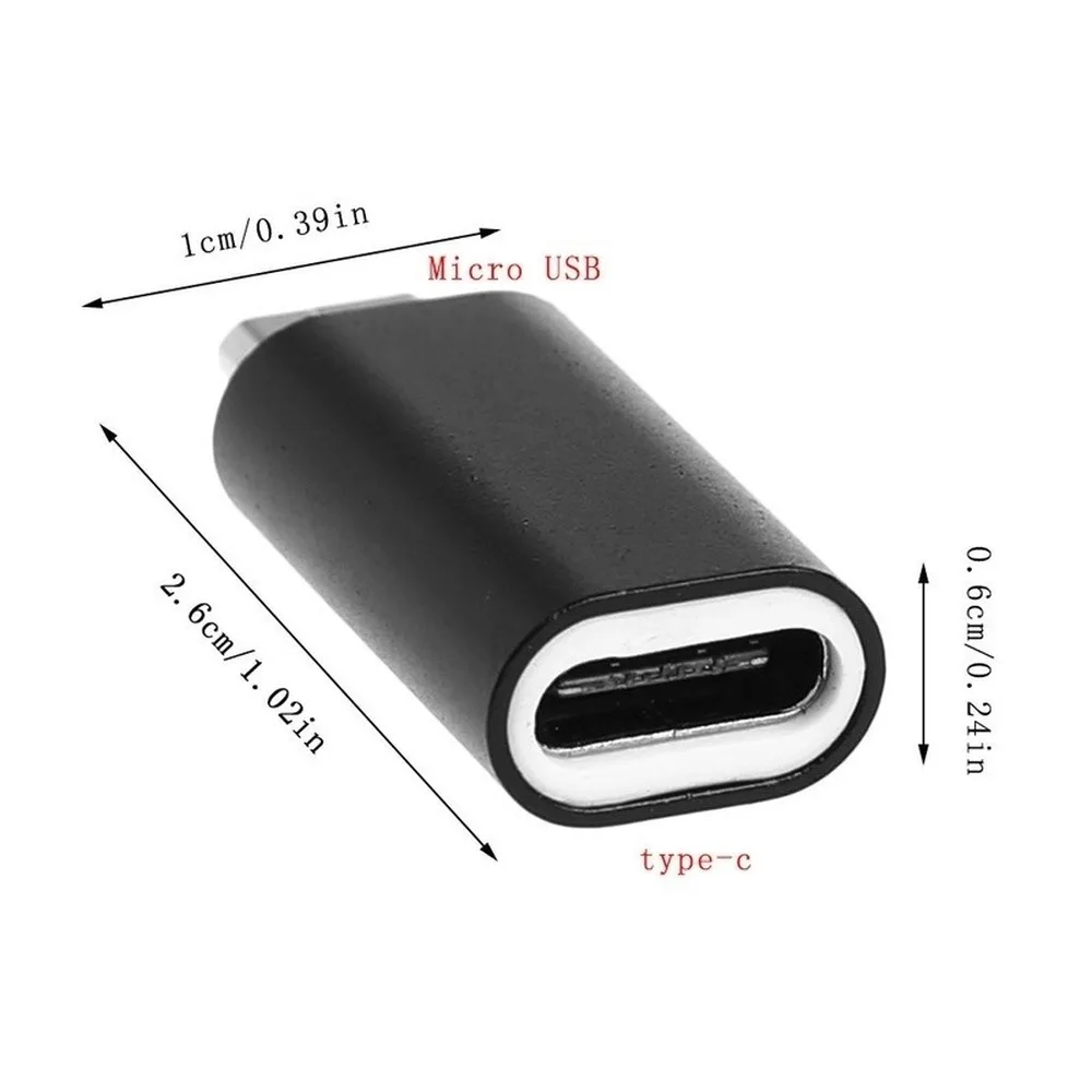 2 шт. USB C Type гнездовой к Micro Мужской адаптер для передачи данных Конвертер Разъем