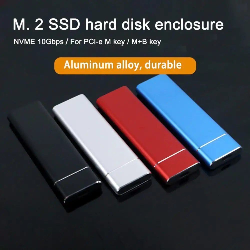 

Hard Disk Box Portable High Speed 10Gbps USB 3.1 to M.2 NVME PCIe SSD Enclosure Computer Accessories