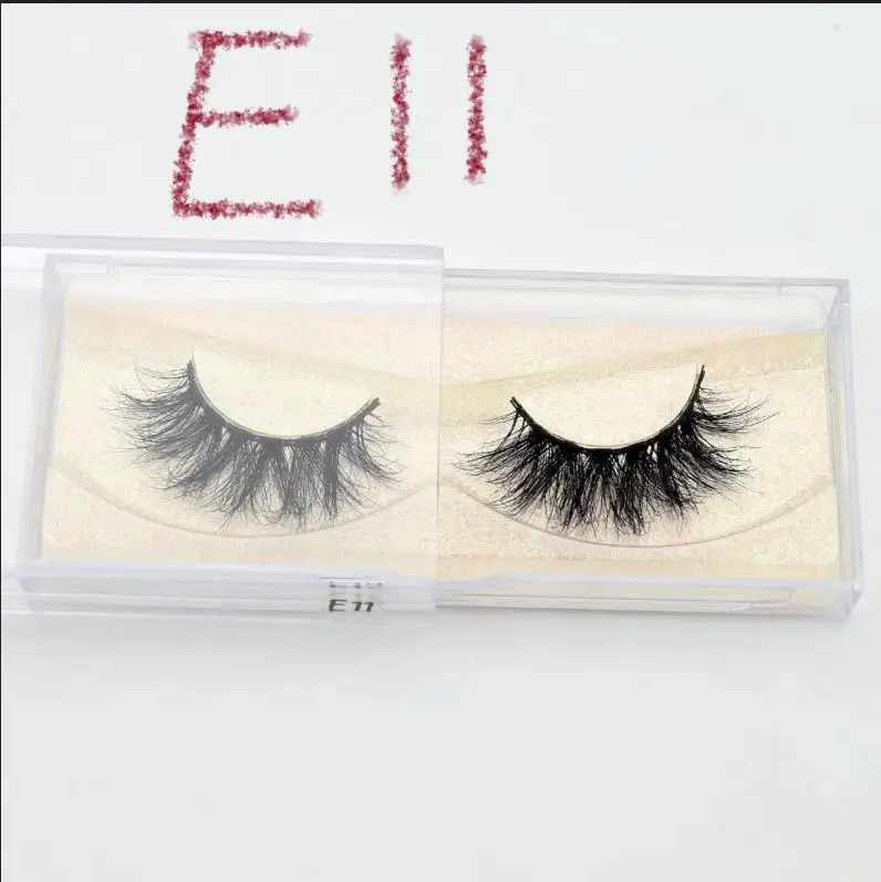 E11 Visofree, ручная работа, натуральные Мягкие Накладные ресницы, 1 пара, блестящая упаковка, макияж, удлинение, длинные ресницы, 3D норковые ресницы E11 - Цвет: E11