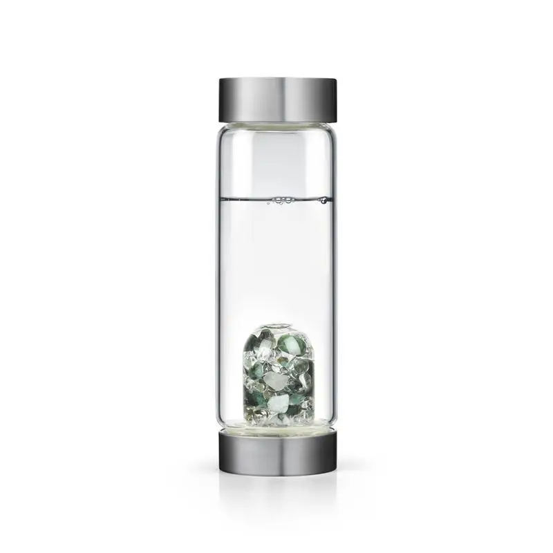 600ml Creative Gemstone Water Cup Natural Crystal Energy Bottle Glass Healing Free Shipping WB1089 | Дом и сад