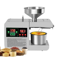 110v220v intelligent temperature control cold press flaxseed peanut coconut meat oil press household commercial oil extractor