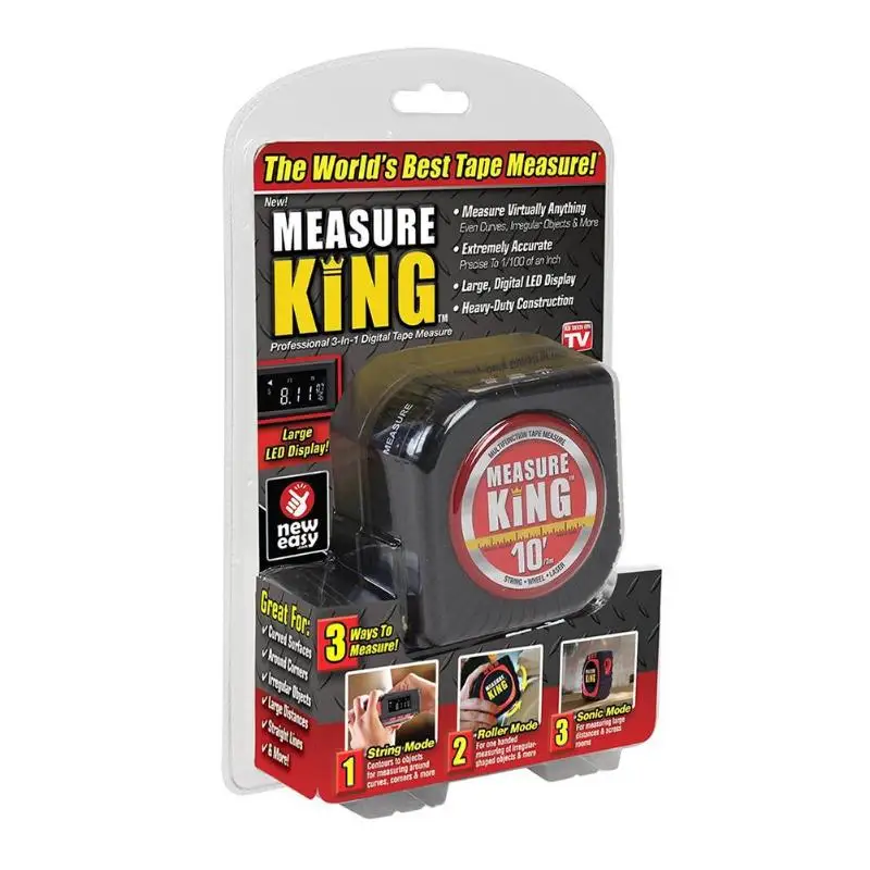 3 в 1 измерительная лента с режимом рулонного шнура Высокая точность