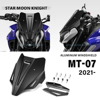 motorcycle accessories aluminum windscreen windshield wind shield screen protector fit for yamaha mt07 mt 07 mt 07 2021