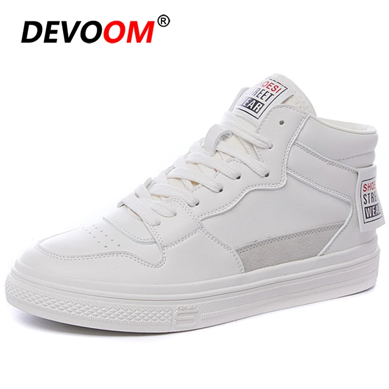 Женские высокие кроссовки для скейтборда белые прогулок спортивная обувь улицы