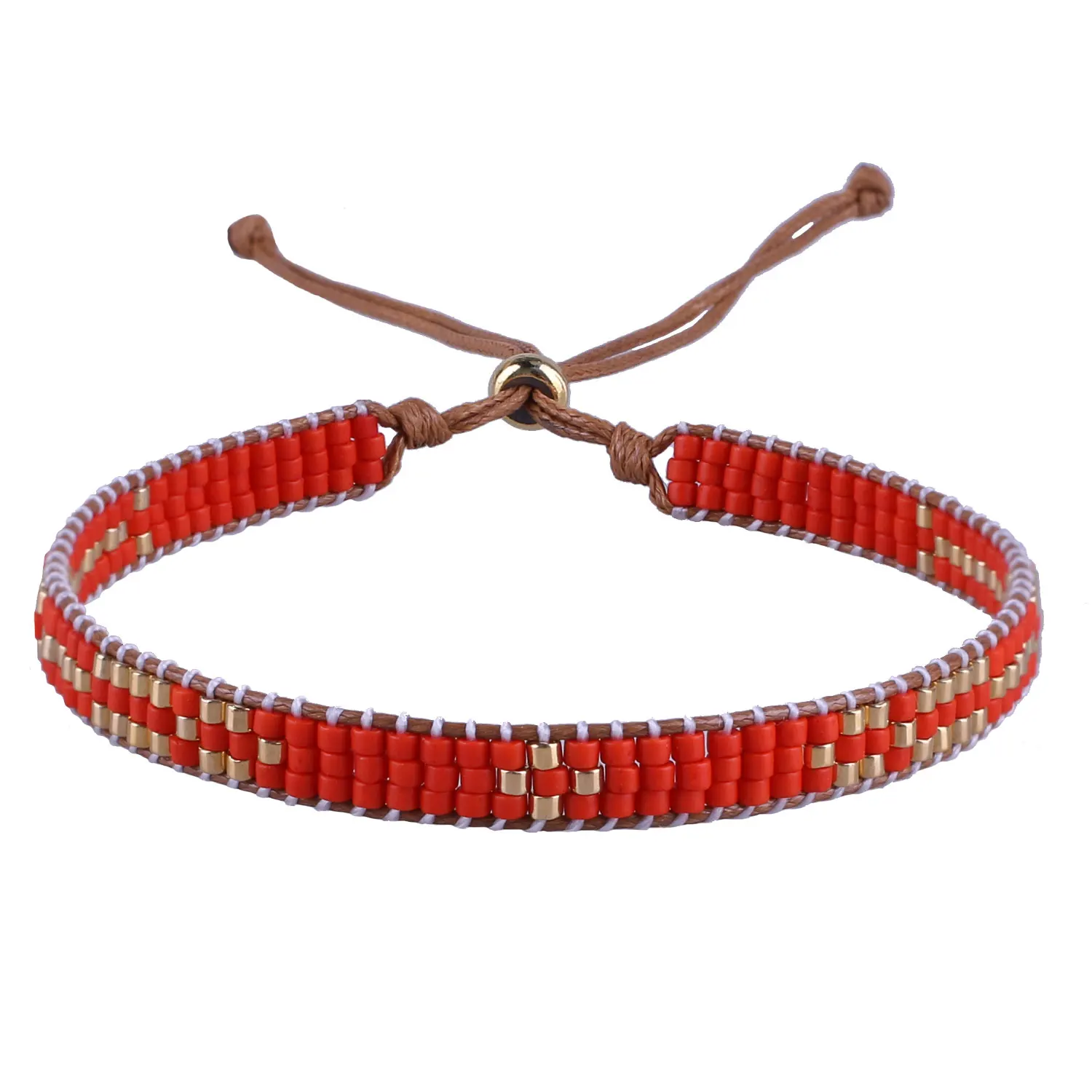 

KELITCH New 2022 Friends Miyuki Women Bracelets Bohemian Beaded Rope Chain Adjustable Bracelet Handmade Wrap Bangles