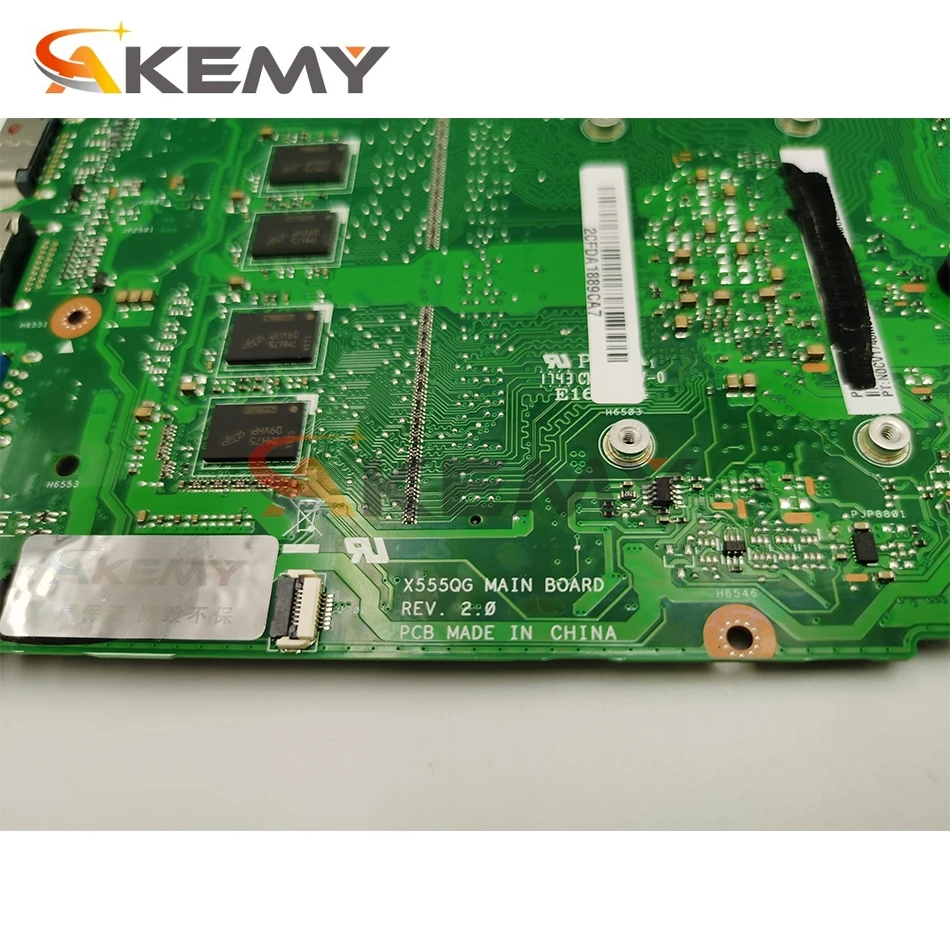 akemy x555qg laptop motherboard for asus x555bp original mainboard 8gb ram a9 9420 r5 m420 free global shipping