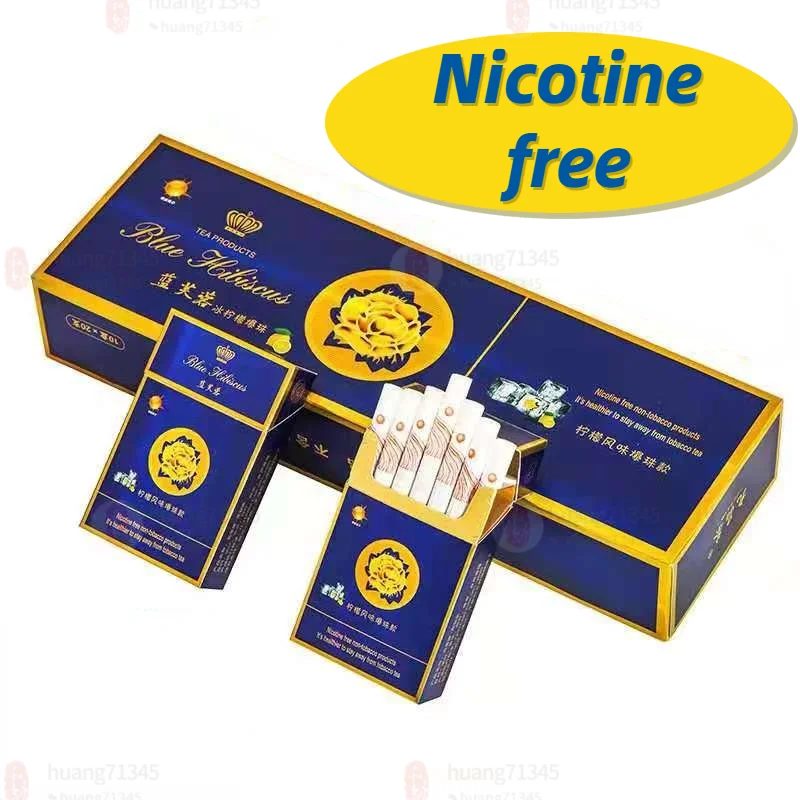 

The latest popular non-nicotine tobacco substitute for smoking cessation hibiscus pop pearls Chinese specialty