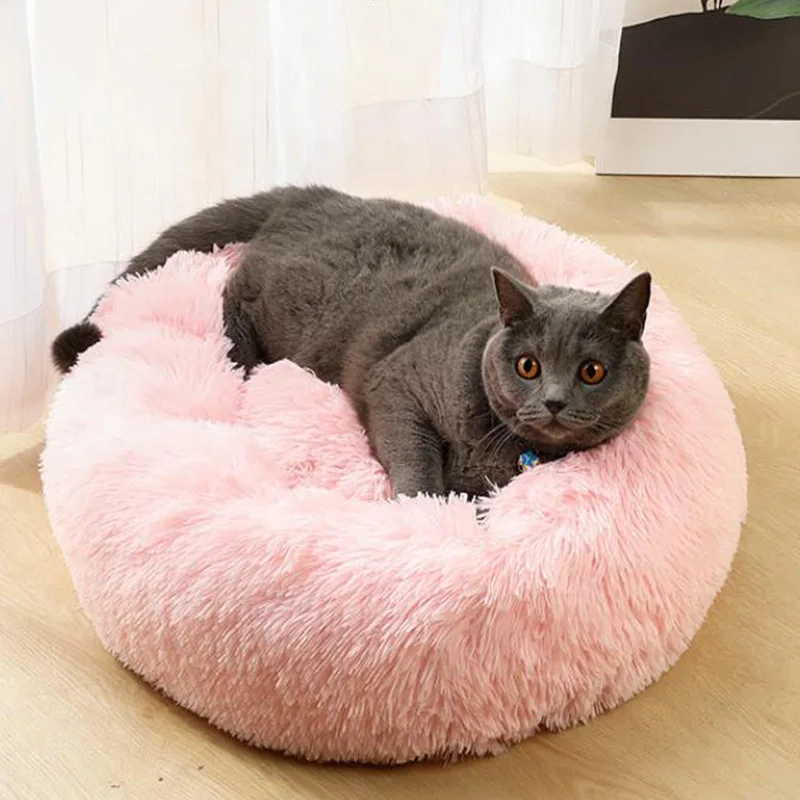 Пушистые искусственные коврики моющийся дышащий диван-домик для кошек маленьких