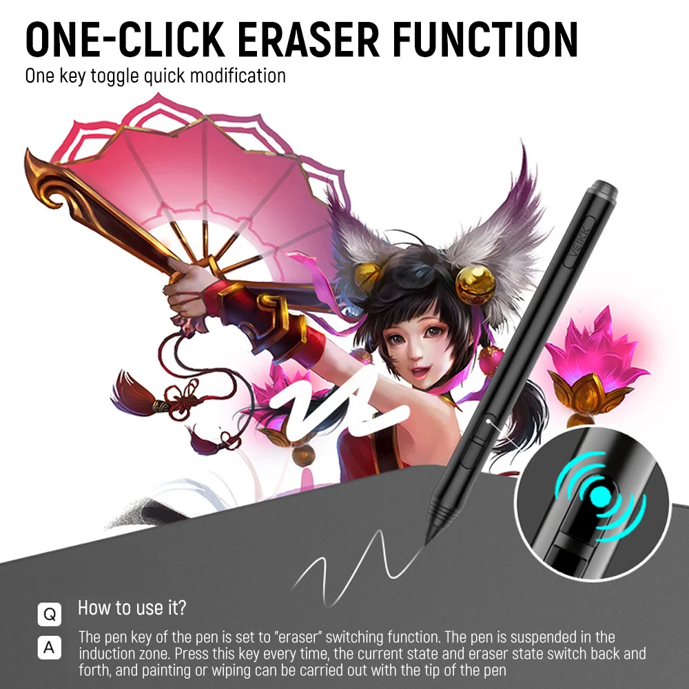 Планшет Графический A15 для рисования и игры OSU с клавишами быстрого доступа