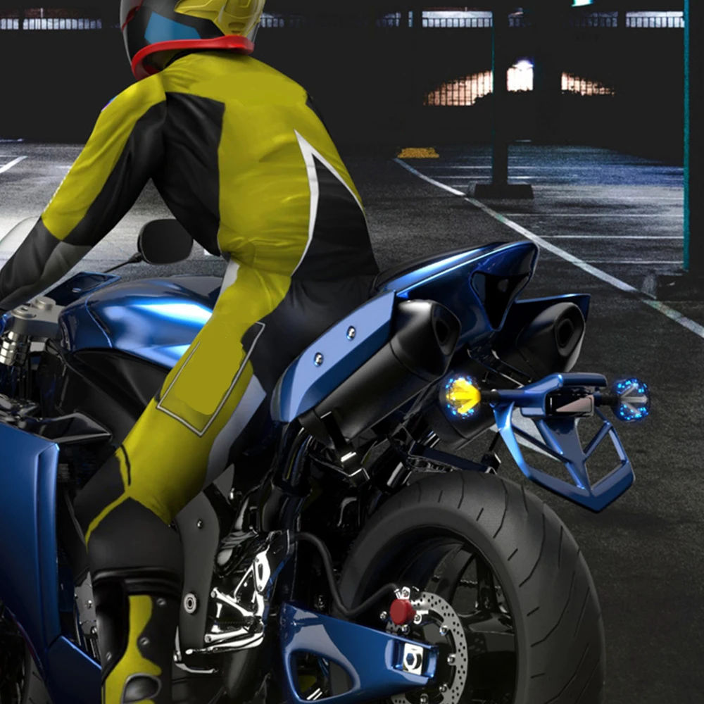 Светодиодный поворотник для мотоцикла 12 В мигающий сигнал DRL Для SUZUKI BANDIT 250 400 GSXR GSX