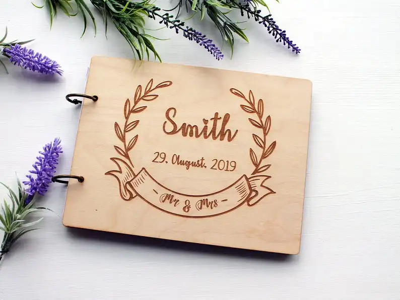 Альтернатива свадебной гостевой книге с цветочным узором гостевая книга памятью