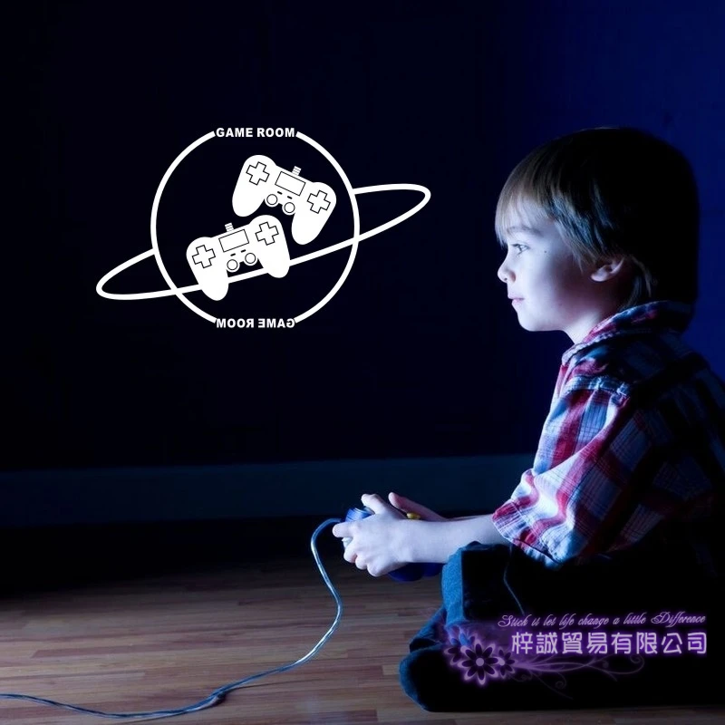 Игра наклейка на ручку Видео игровой контроллер Стикеры играть плакаты тематики