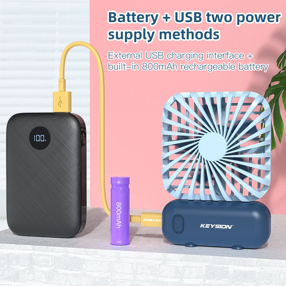 Портативный мини-вентилятор KEYSION уличный USB-вентилятор с 3 скоростями маленький