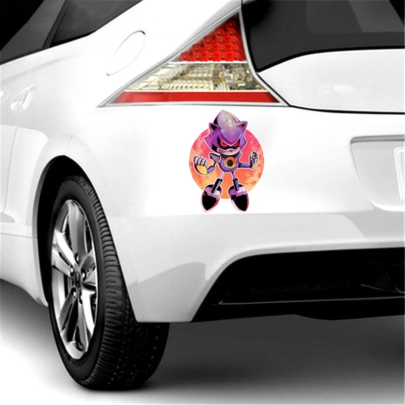 

Cartoon for SEGA Sonic The Hedgehog Vintage Logo Sticker Personality Car Stickers Waterproof Car Accessories Helmet Decals