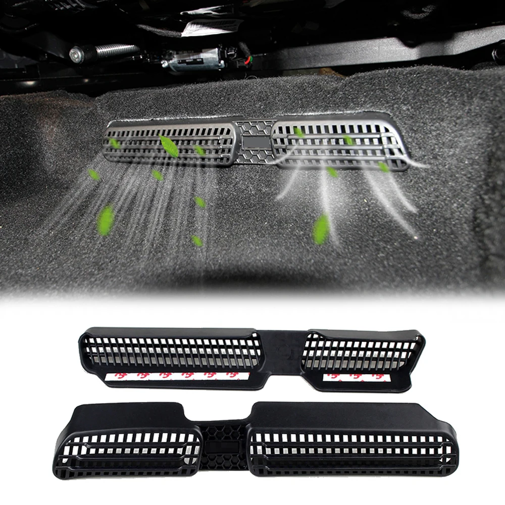 

For Volkswagen Tiguan MK2 2016-2018 Car Under Seat Floor Air Conditioning AC Heater Air Vent Outlet Cover Sticker Grille Trim