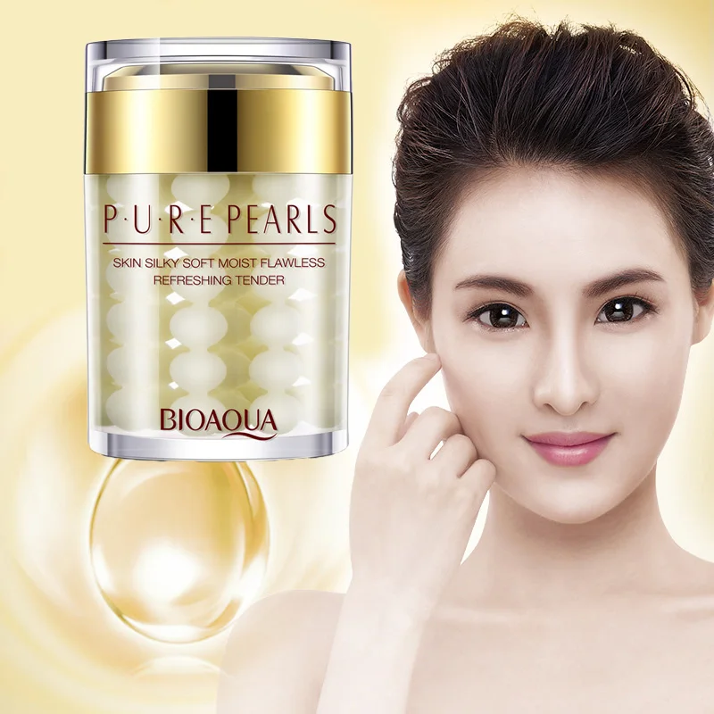 

BIOAQUA Pure Pearls Face Cream Hyaluronic Acid Deep Nourishing Skin Care Ha Whitening Moisturizing Anti Wrinkle Day Cream 60g
