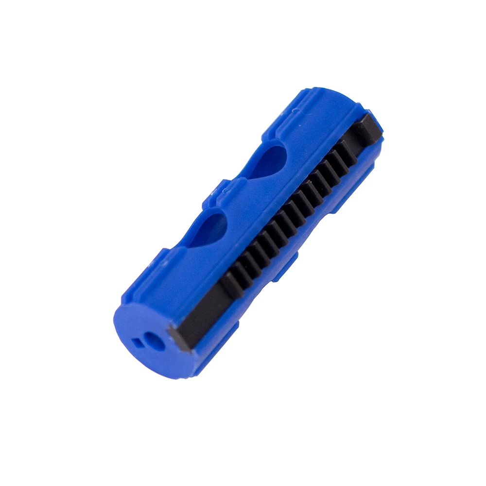 Поршень полностью стальной 14 зубьев усиленный синим волокном для страйкбола M4 AK