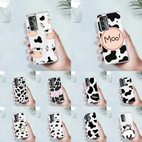 cow milk black white phone case transparent for huawei 8 7 6 5 4 3 2 pro se i e soft tpu clear mobile bags coque