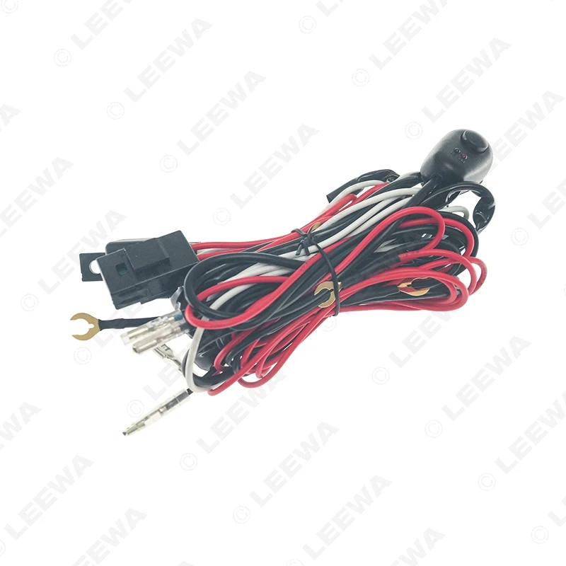 LEEWA автомобильный светильник жгут проводов кабель H1 светодиодный головной