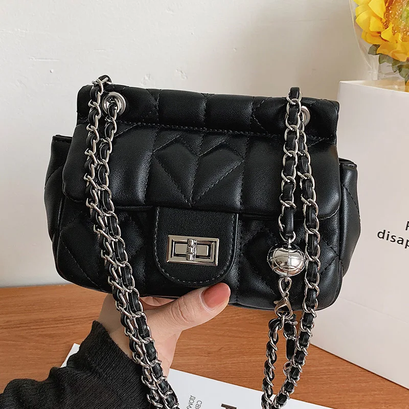 

Simple Flap Crossbody Bags for Women 2021 Fashion Chain Women's Bag Female Solid Color Shoulder Bags Retro Elegant Handbags Sac