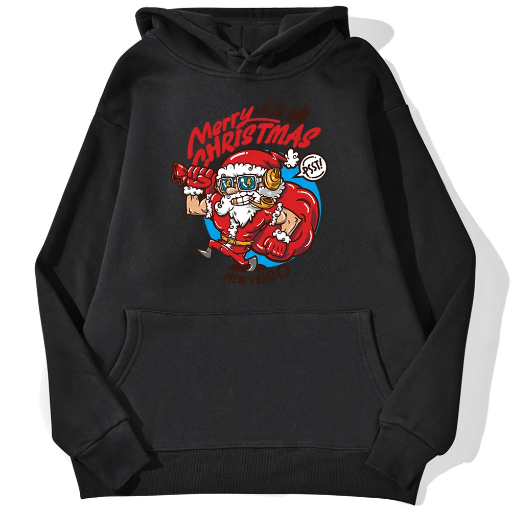 

Merry Christmas New Year Print Hoodie Female Street Hip Hop Hoody Casual Sport Hoodies Loose Hot Sale Sweatshirts For Women