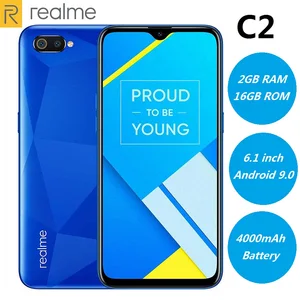 Realme C2 4G смартфон 6,1 дюймов Android 9,0 Helio P22 Восьмиядерный 13.0MP + 2.0MP 4000 мАч большой экран для распознавания лица Мобильные телефоны
