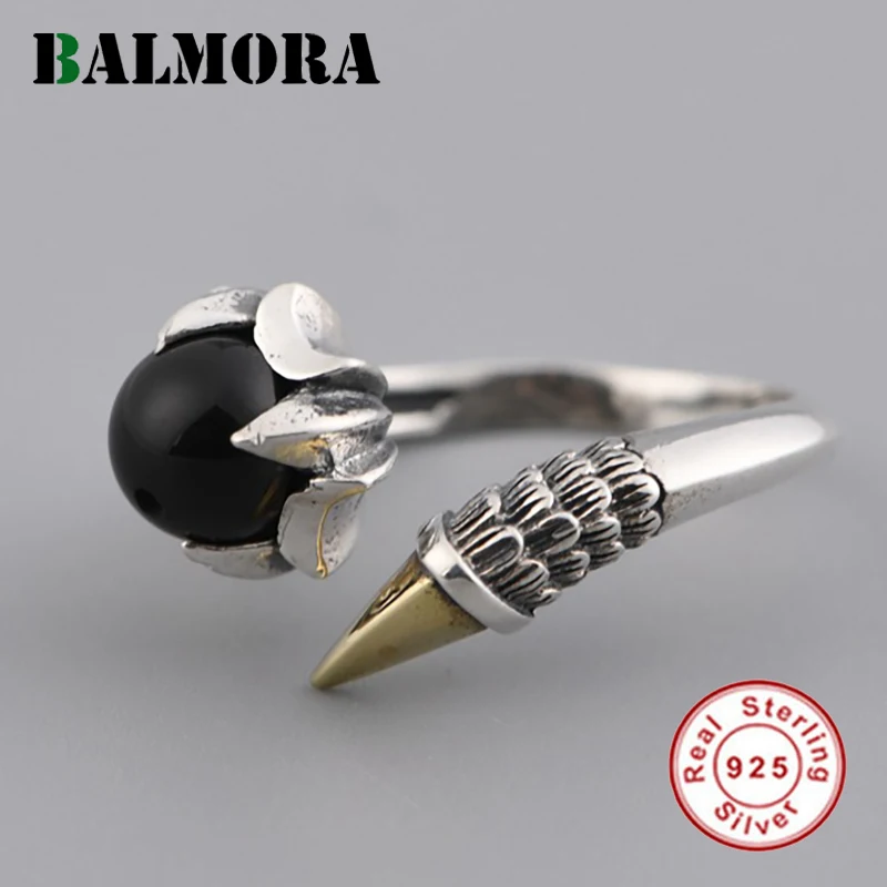 Женские и мужские Открытые Кольца BALMORA из 100% натурального серебра 925 пробы в стиле