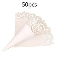50100pcs confetti cone space saving diy event accessory party crafts scatter flowers lightweight flower tube easy to use home
