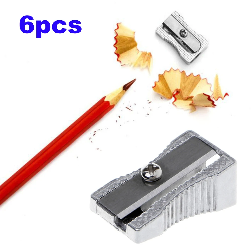 6 шт. точилки для карандашей графит со скошенными красками 1 отверстие