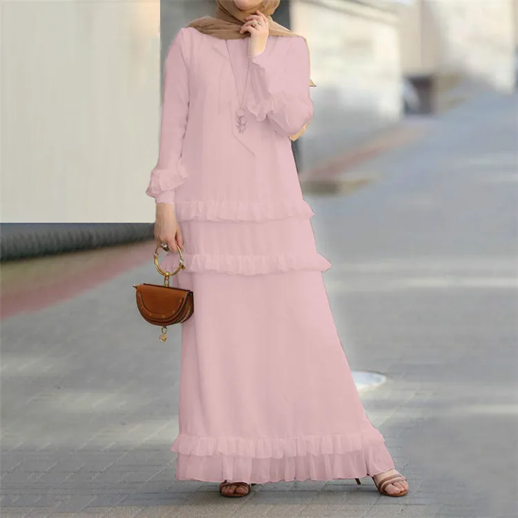 

Elegent Fashion Kaftan Muslim Dress Women Plus Size Long Abaya 5XL Vestido Robe Musulmane Longue Islamic Clothing Robe Arabe