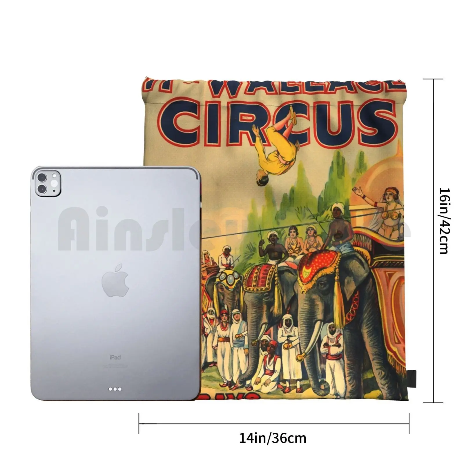 Винтажный цирковый плакат-Hagenbeck Wallace цирк спортивная сумка водонепроницаемый