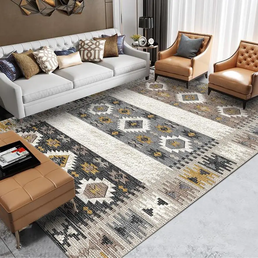

Morocco Style Carpet Livingroom Europe Carpet Bedroom Sofa Coffee Table Turkish Rug Study Room Floor Mat Home Decor Vintage Rugs