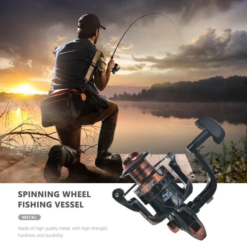 

Spinning Reel Fishing Reel Ultra Smooth Powerful Aluminum Spool For Saltwater Freshwater Fishing Spinning Wheel
