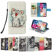 3d flip wallet leather case for tp link neffos c9s umidigi x vivo v17 neo y7s y90 z5 wiko jerry4 sunny4 y50 y70 phone cases