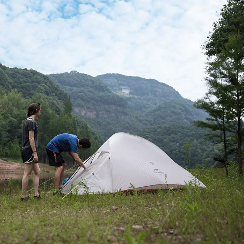 Палатка Naturehike Cloud Up туристическая Ультралегкая силиконовая на 1 человек 20D с