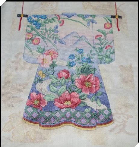 

Counted Cross Stitch Kit Kimono Clothes Japanese Traditional Costume