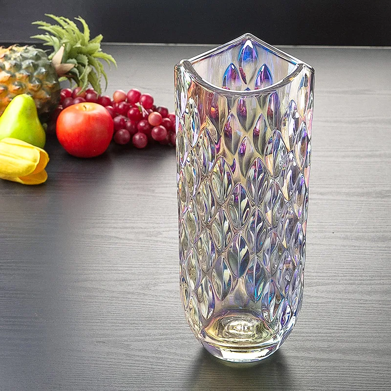 

Nordic Luxury Glass Vase Decoration Home Decor Modern Art Large Vase Living Room Flower Arrangement Decoration Household Gifts
