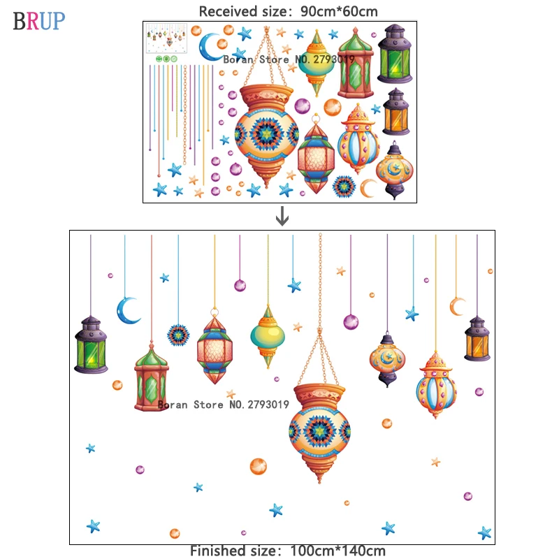 Яркая люстра спальня наклейки на стену лампочка домашний декор для
