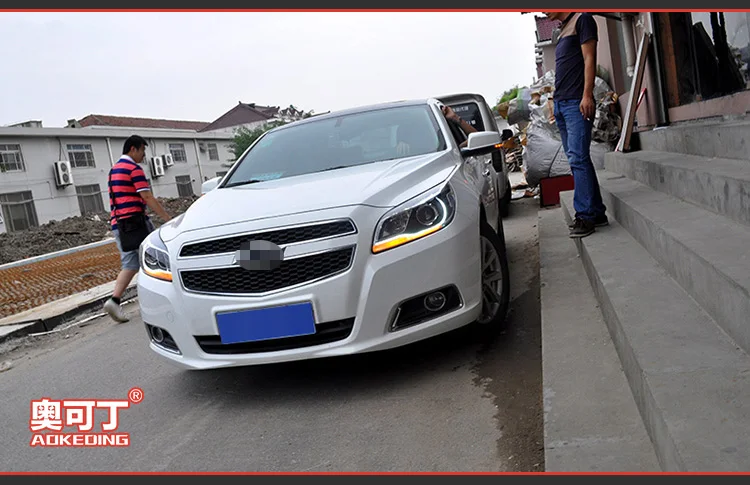 AKD автомобильный Стайлинг для Chevrolet Malibu фары 2012- Malibu светодиодный фары DRL Биксеноновые линзы Высокий Низкий луч парковка противотуманная фара