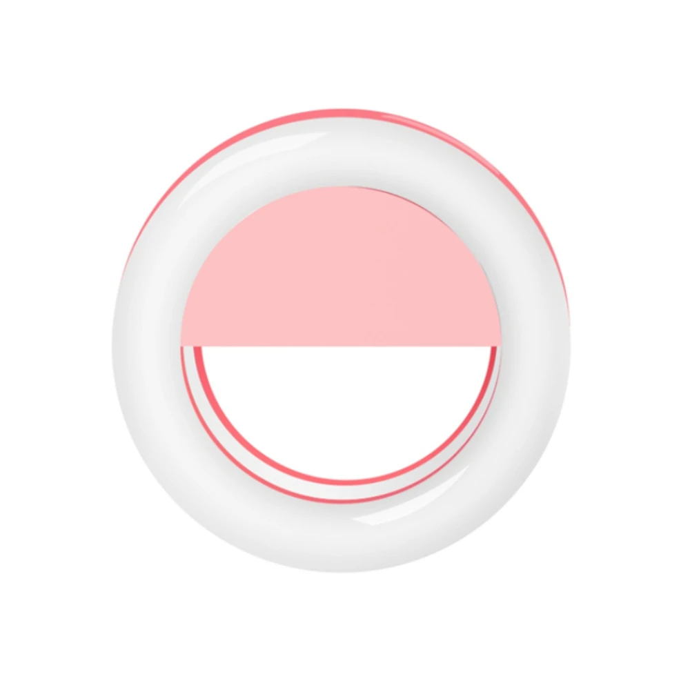 Универсальный портативный кольцевой светильник для селфи на зажиме телефона