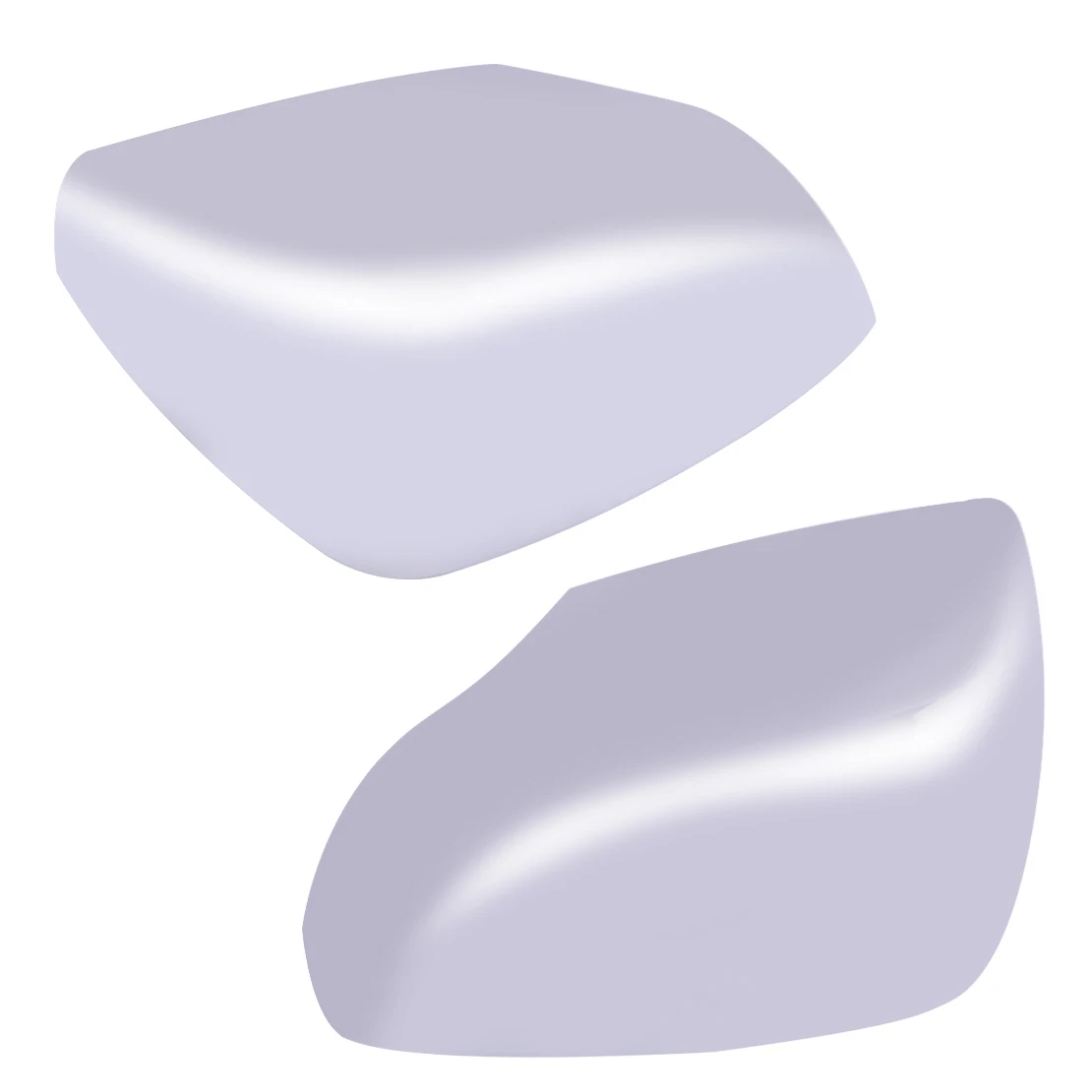 

Крышка зеркала заднего вида для левой и правой автомобильной двери, боковое крыло, серебристая отделка, подходит для Subaru XV Impreza Crosstrek 2014, 2015, ...