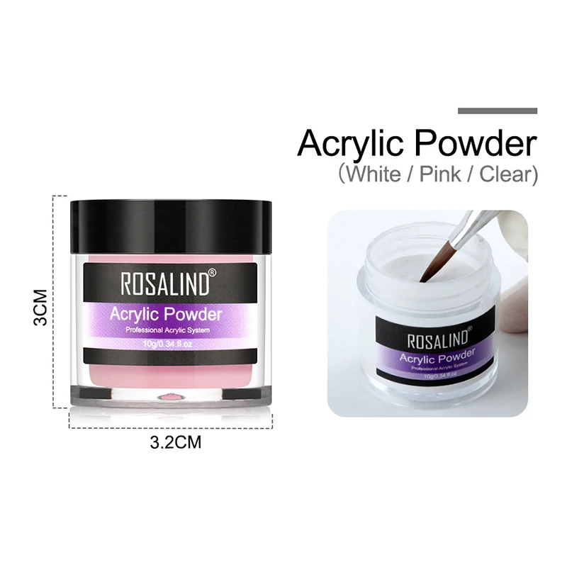 

3-цветный акриловый порошок для ногтей, жидкий набор для наращивания ногтей, инструменты для дизайна ногтей, маникюрный набор HJL2019