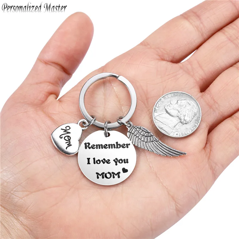 Персонализированные брелки мастера на заказ &quotпомни что я люблю тебя мама&quot