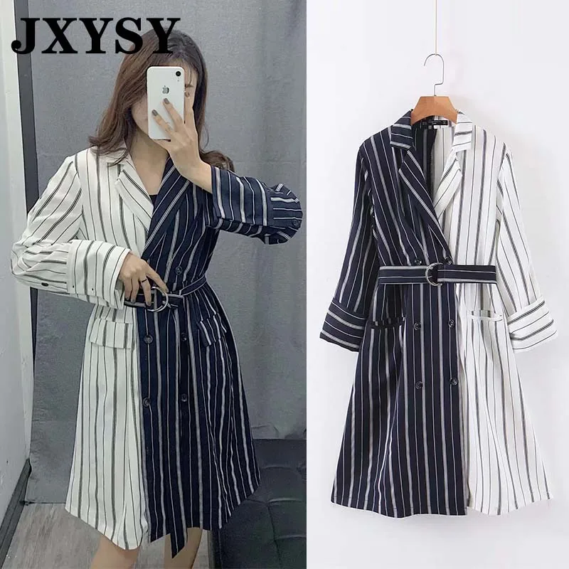 JXYSY в английском стиле простое вечернее платье полоску популярных цветов женские