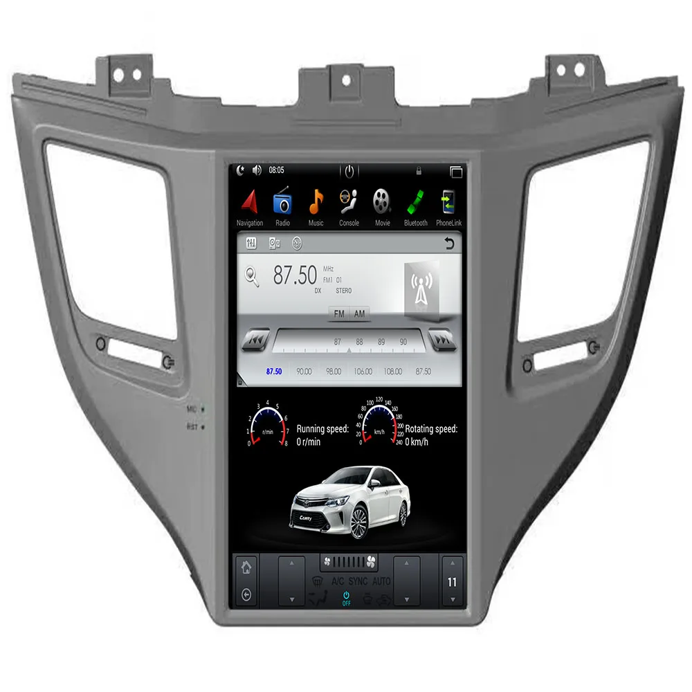 Tesla IPS экран Android 9 0 7 1 автомобиль без CD DVD плеер радио GPS навигация для Hyundai Tucson 2015 2016
