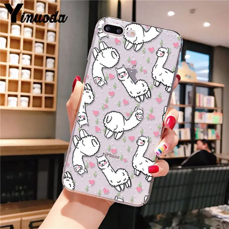 

Kawaii Cute Llama Alpaca Animals Cartoon Protective TPU Phone Case For iPhone 11 6 6s 7 8 Plus 11 Pro XS Max XR SE 2020 funda