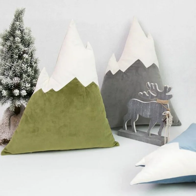 Детские подушки из хлопка с мультяшным треугольником детские для сна игрушки