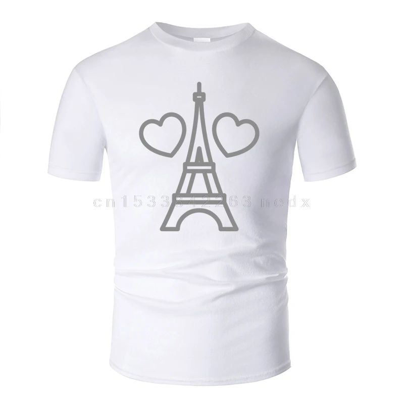 Париж Эйфелева башня с принтом сердце Любовь со штриховыми рисунками и круглым