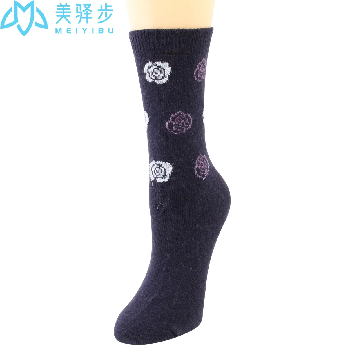 Winter rose wool socks 12 pairs per set thickening keep warm soft and comfortable cashmere socks