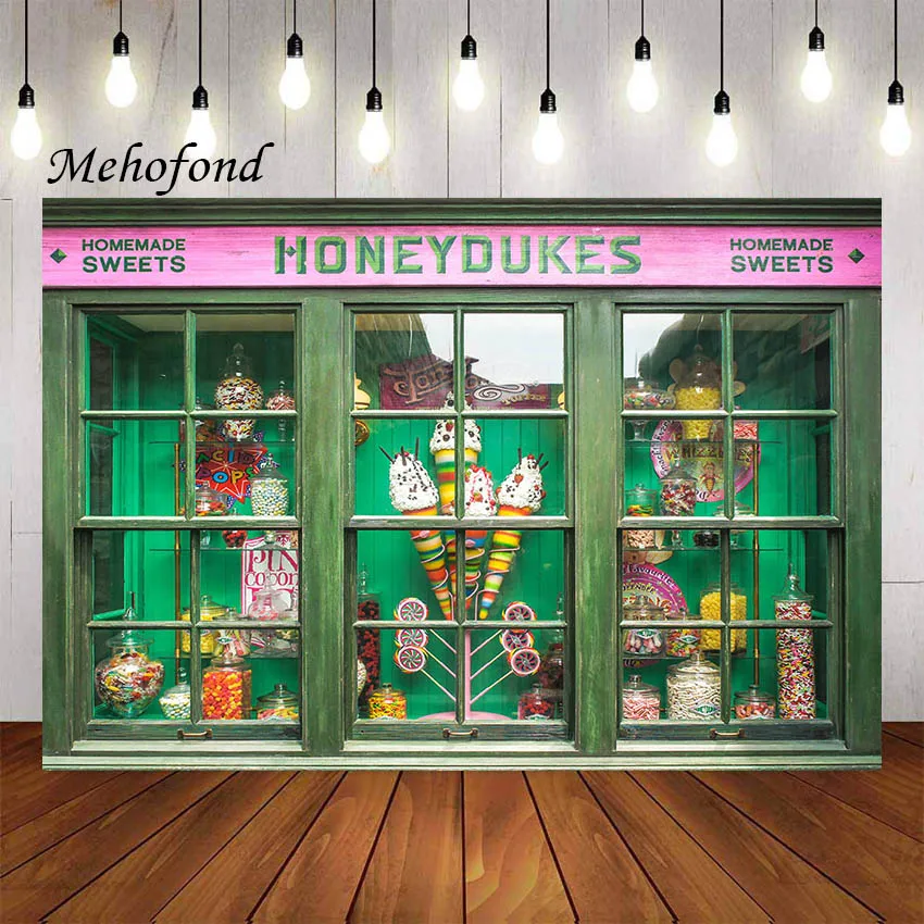 

Фон для фотосъемки Mehofond с изображением меда конфет домашних конфет шоу окна магазина дня рождения фотореквизит для фотостудии